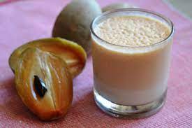 Sapota Chikku Milkshake Sapodilla Shake Milkshake Recipe Easy Tropical Fruit Recipes Milkshake