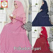 Tentu saja kumpulan tema acara yang menarik memang telah banyak dicari oleh orang di internet. Model Gamis Motif Polkadot Radea