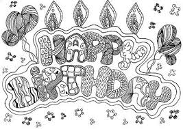 Free downloadable adult coloring greeting cards. Happy Birthday Coloring Coloring Page Coloring Word Card To Etsy In 2021 Birthday Coloring Pages Happy Birthday Coloring Pages Happy Birthday Drawings