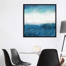 iCanvas "Aqua Dawn" by Jaden Blake Framed Canvas Print