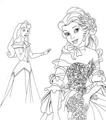 For wedding invitation card, ticket, branding, boutique coloring book pages for adults and kids. Free Printable Disney Princess Coloring Pages For Kids