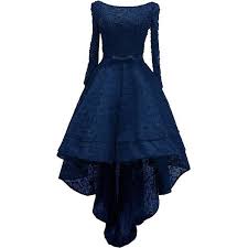 Rongstore Women S High Low Lace Prom Party Dresses With Long Sleeve 110 Long Sleeve Homecoming Dresses Prom Dresses Long With Sleeves High Low Prom Dresses