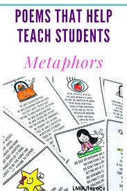 Figurative Language Activities Metaphor Poems With Poetry Comprehension Metaphor Poems Teaching Writing Poetry Comprehension