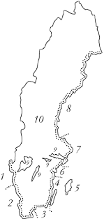 Sweden is known for many things, one being the many archipelagos that can be found around the country. Map Showing The Ten Island Regions Of Sweden 1 Sea Islands Of Download Scientific Diagram