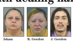 Three charged with dealing narcotics from residence