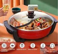 Vintage Copper Shabu Shabu Hot Pot With Divider, Two-Flavor Chinese  Charcoal Shabu Shabu Pot