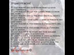 Ti Amo Perche V2 Poesia Letta Da Walter Infinito Youtube Nel 2020 Ti Amo Poemi Poesia