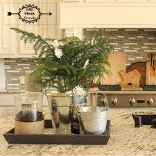 Decorating your kitchen island can be a challenge. Kitchen Island Tray Organize Clean Decorate