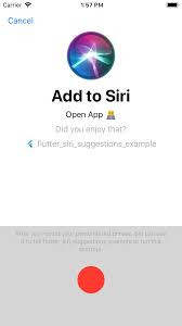 Shortcuts deliver a faster way to get things done with the ability for any app to work with siri. Github Myriky Flutter Siri Suggestions Ios Siri Suggestions Plugin For Flutter