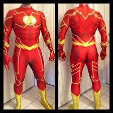 Free Shipping Dhl The New 52 Flash Costume 3d Printing Shade Cosplay Costume 2017 Halloween Superhero Flash Man Flash Costume Super Hero Costumes Flash Cosplay