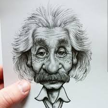 Albert Einstein Caricature Pencil Drawing Print Available Caricature Drawing Caricature Sketch Cartoon Drawings