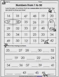 Sequence Of Numbers 1 50 Classroom Freebies Classroom Freebies Math Number Sense Counting Kindergarten
