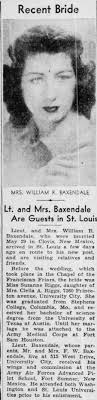 2LT William Richard “Bill” Baxendale (1921-1944)