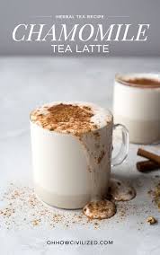 Chamomile Tea Latte Recipe Herbal Herbaltea Chamomile Latte Hotdrinks Tea Latte Recipe Herbal Teas Recipes Tea Latte