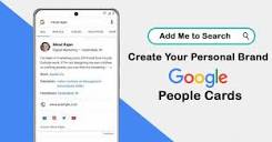 Add me to search : How to create Google people card 2023