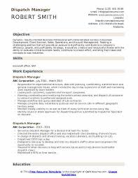Free dynamic cv and resume templates in and for ms word. Dispatch Manager Resume Samples Qwikresume