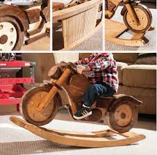 Wooden Motorcycle Rocker Plans Free Video Tutorial Wooden Woodworking Projects Wooden Toys