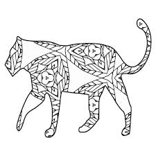 30 Free Printable Geometric Animal Coloring Pages The Cottage Market Geometric Animals Coloring Pages Animal Coloring Books