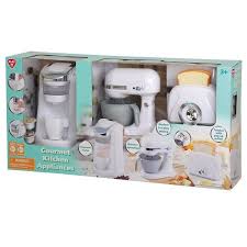 Kids Pretend Play Kitchen Appliances Girls Boys Toys Coffee Maker Mixer Toaster Plago Gourmet Kitchen Appliances Kitchen Appliance Set Kitchen Appliances