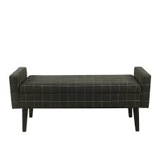 Black And White Storage Bench This Chingford Upholstered Storage Bench Is Elegant In Its Simplicity With Sleek Lines And Slightly Tapered Legs Storage Bench Upholstered Storage Furniture