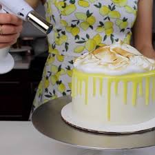 Lemon Meringue Cake Chelsweets In 2020 Drip Cake Recipes Drip Cakes Cake Flavors