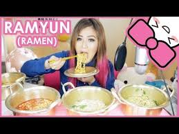 Trying Ramen Noodles From Korea Mukbang Youtube Mukbang Ramen Ramen Noodles