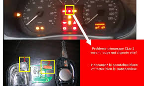 Il permet de signaler un problème grave qui est apparu lors du démarrage ou du fonctionnement de votre voiture. Probleme Demarrage Clio 2 Voyant Rouge Qui Clignote Vite Youtube