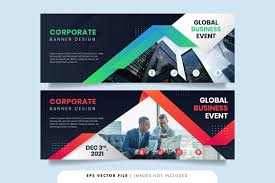 All contents are released under creative commons cc0. Geometric Business Banner Design Graphic By Distrologo Creative Fabrica