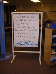 homemade chart stand made from pvc pipe you can make it to