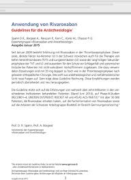 Anwendung Von Rivaroxaban Pdf Free Download