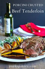 Grill filets over medium high heat, two minutes per side, and finish in a 440 degree preheated oven for five minutes. Porcini Crusted Beef Tenderloin For Christmas Pook S Pantry Recipe Blog