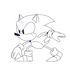 Sonic, or sonic the hedgehog, is a titular main protagonist of japanese video game series released by sega.sonic coloring pages are set of pictures of a famous superhero who can run at supersonic speeds and curl into a ball, primarily to attack enemies. Classic Sonic Pose Sonic Artist Central Amino