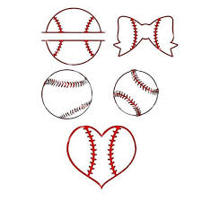 Svg Baseball Svg Set Baseball Heart Baseball Split Baseball Bow Baseball Baseball Lines Svg Baseball Images Cricut Baseball Svg Baseball Lines