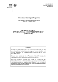 National Reports Of The National Committees For The Ihp 2012 2014 Unesco Digital Library