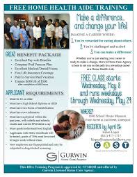 Check spelling or type a new query. Home Health Aide Training Gurwin Jewish