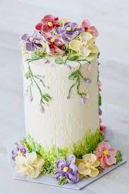 Pin By Csomoza On Fabulous Frosting Floral Cake Buttercream Flower Cake Buttercream Cake Designs