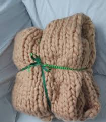The cord is thick and hard, and well knit. Giant Knit Throw Makers Im Marketplace