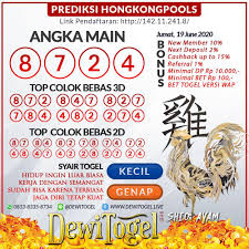 Togel Wap Prediksi Hongkongpools Jumat 19 Juni 2020 Di 2020 12 Agustus 23 Oktober 22 Agustus
