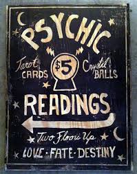 Psychic Readings Wood Sign 95 00 Via Etsy Psychic Readings Psychic Tarot