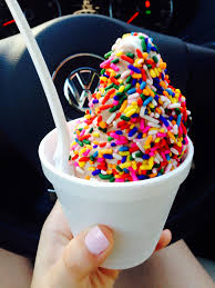 If you want to take it a step further, try swirled frosting instead! Hungry Bayer Chocolate Vanilla Swirl With Rainbow Sprinkles
