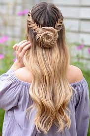 They provide interest, while also keeping windswept strands in check. Wedding Hairstyles Half Up Half Down With Curls And Braid And Bun On Long Hair Braidsbyjordan Via Instagram Braids For Long Hair Hair Styles Cool Hairstyles