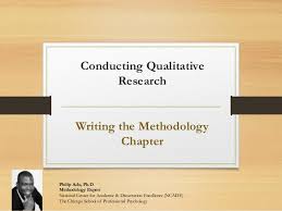 Let us take the burden off of your hands. Writing The Methodology Chapter Of A Qualitative Study