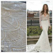 1 Yard Off White Beaded Sequin Lace Fabricivory Bridal Wedding Dresses Beaded Ivory Lace Wedding Dress Wedding Dresses Unique