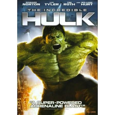Incredible Hulk DVD - Full Screen Edition Superhero Movie - Walmart.com