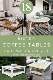 Looking to diy a coffee table? 18 Kreg Jig Coffee Table Ideas