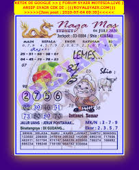 1 New Message Kode Syair Sydney 4 Juli 2020 Forum Syair Togel Hongkong Singapura Sydney