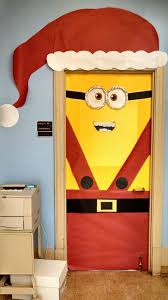 Rock around the christmas tree it was so funny and festive! Minion Santa Christmas Door Decoration Ideas Christmas Celebration All About Christmas