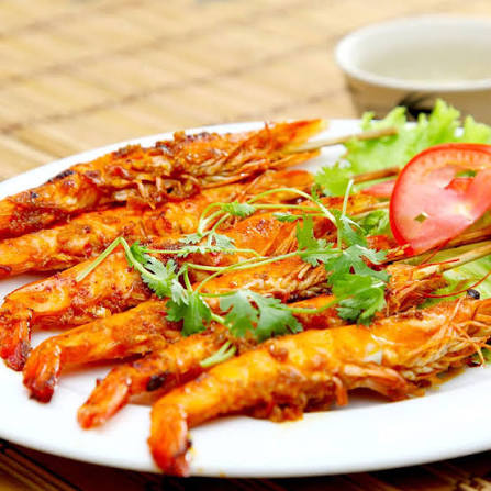 Tôm nướng sa tế cay cay, ngon ngất ngây