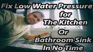 how to fix low or no water pressure for