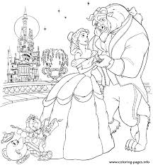 Belle And Beast In A Beautiful Night Disney Princess F430 Colouring Book To Print Fr Disney Coloring Pages Belle Coloring Pages Disney Princess Coloring Pages